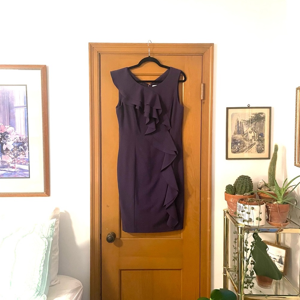 Calvin Klein Professional Eggplant Dress